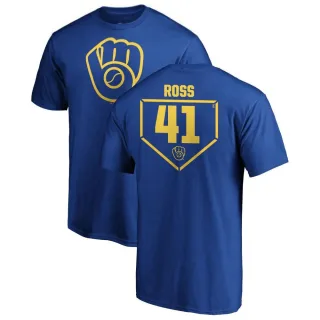 Men's Milwaukee Brewers Joe Ross Royal RBI T-Shirt